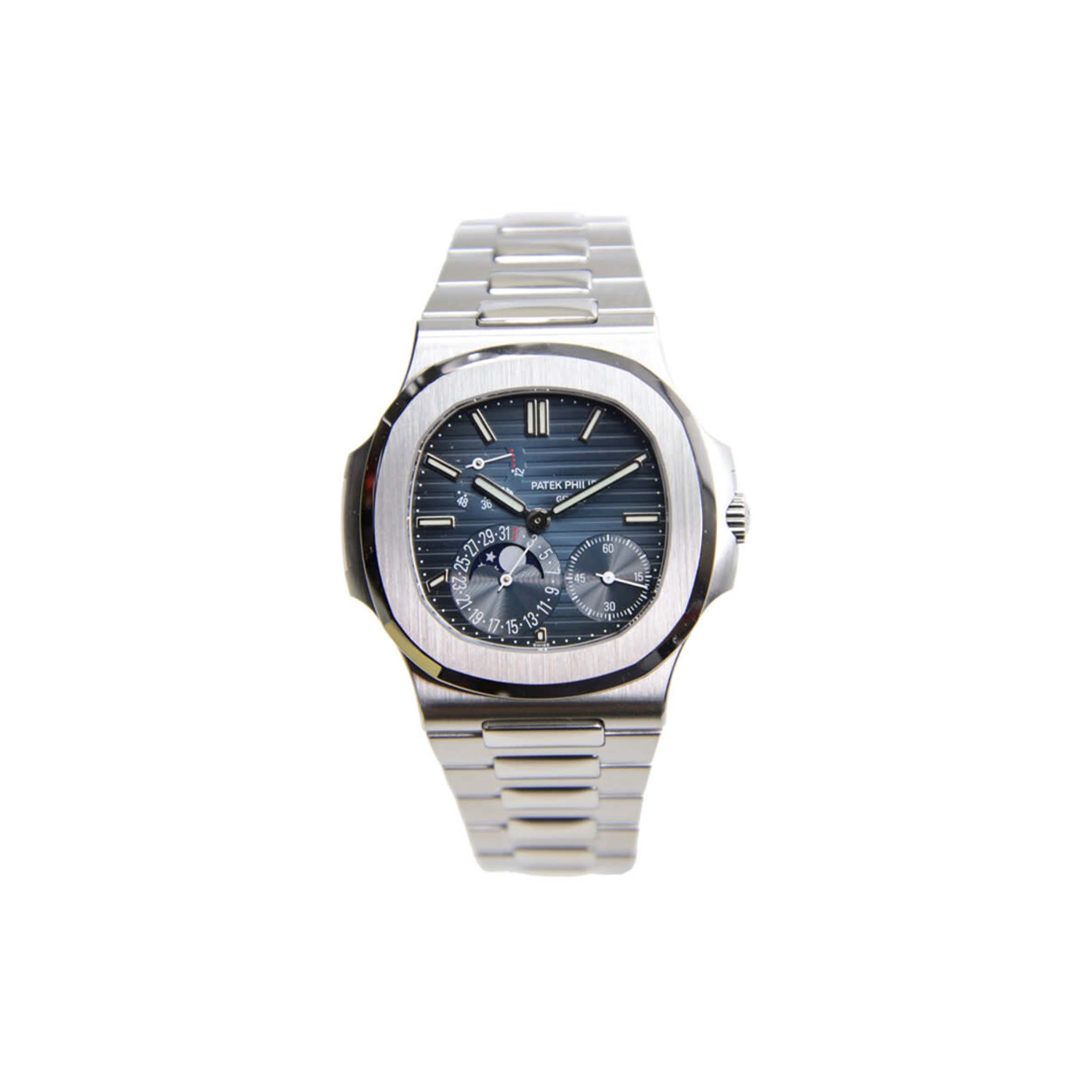 PATEK PHILIPPE NAUTILUS AUTOMATIC BLUE DIAL MEN'S WATCH 5712/1A-001